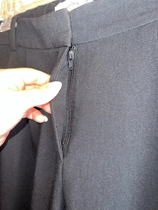 Abercrombie & Fitch Black Wide Leg Pants - Picture 5 of 10